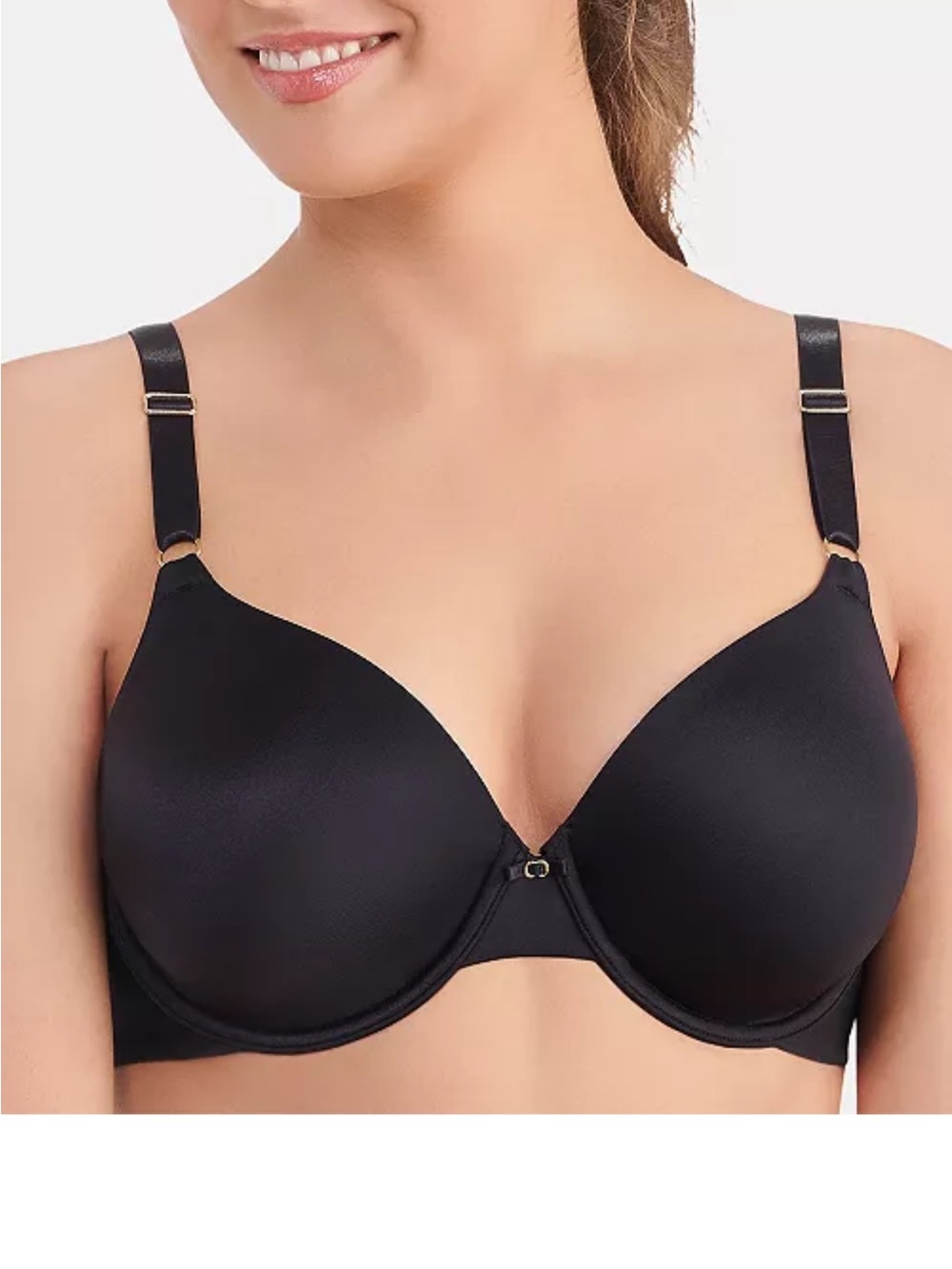 Vanity Fair Black Beauty Back Smoothing Full Coverage Bra